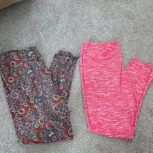 2 Pairs Of LuLaRoe Tall And Curvy Leggings